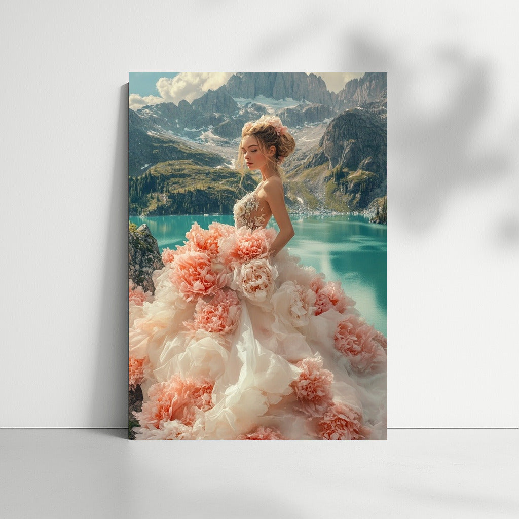 Flower Nymph in the Embrace of Mountain Dreams