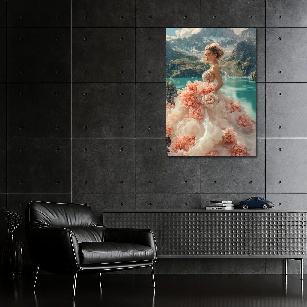 Flower Nymph in the Embrace of Mountain Dreams