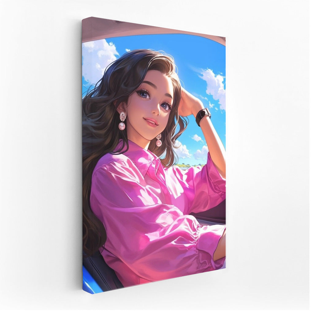 Bright Path Behind the Wheel