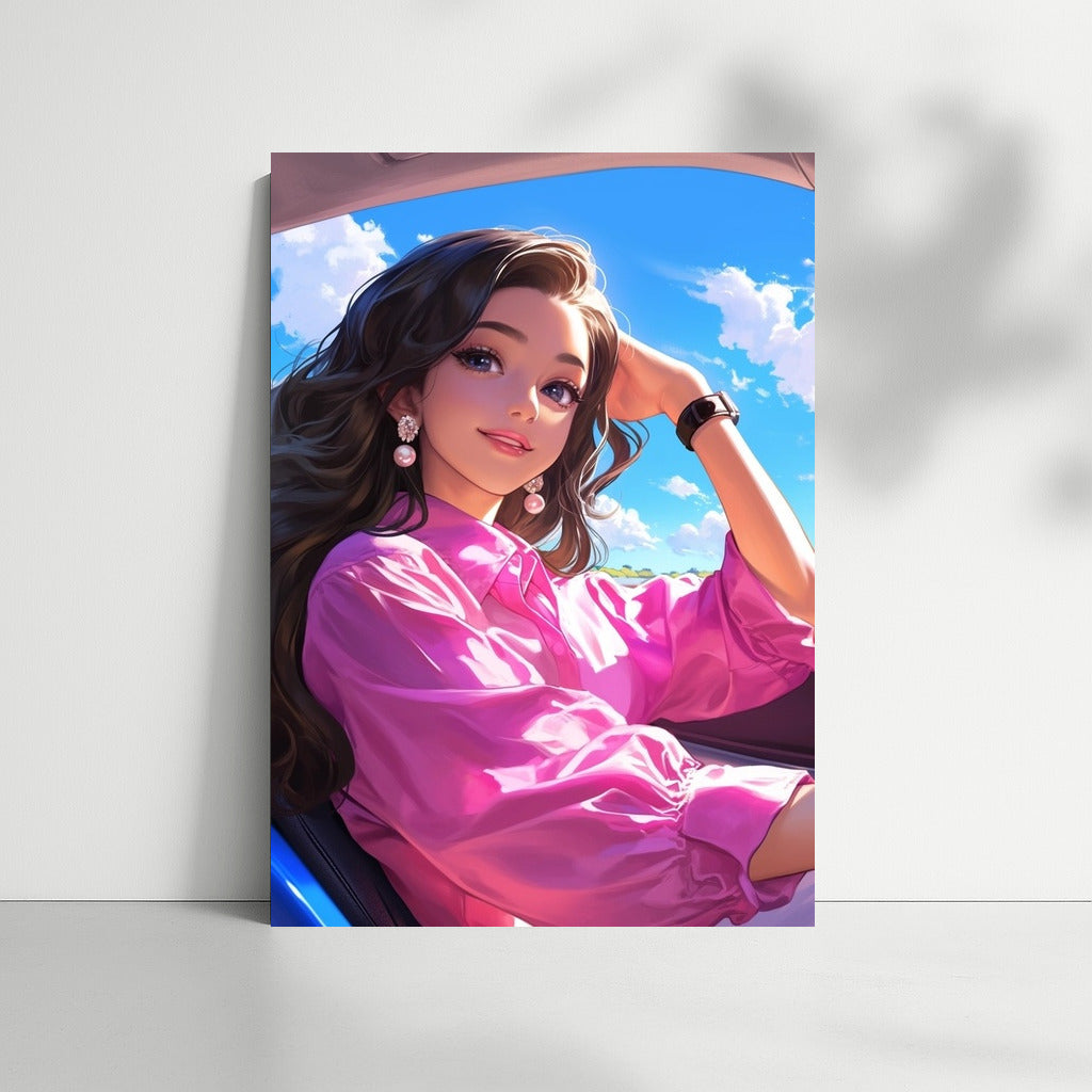 Bright Path Behind the Wheel