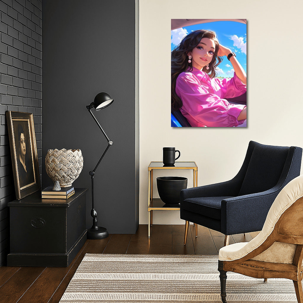 Bright Path Behind the Wheel