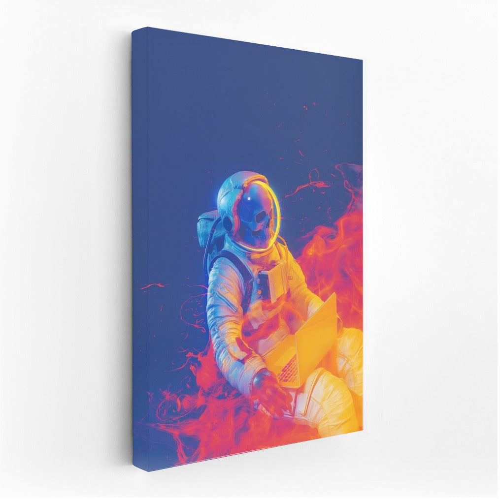 Space Chronicler: Astronaut in the Vortex of Fire