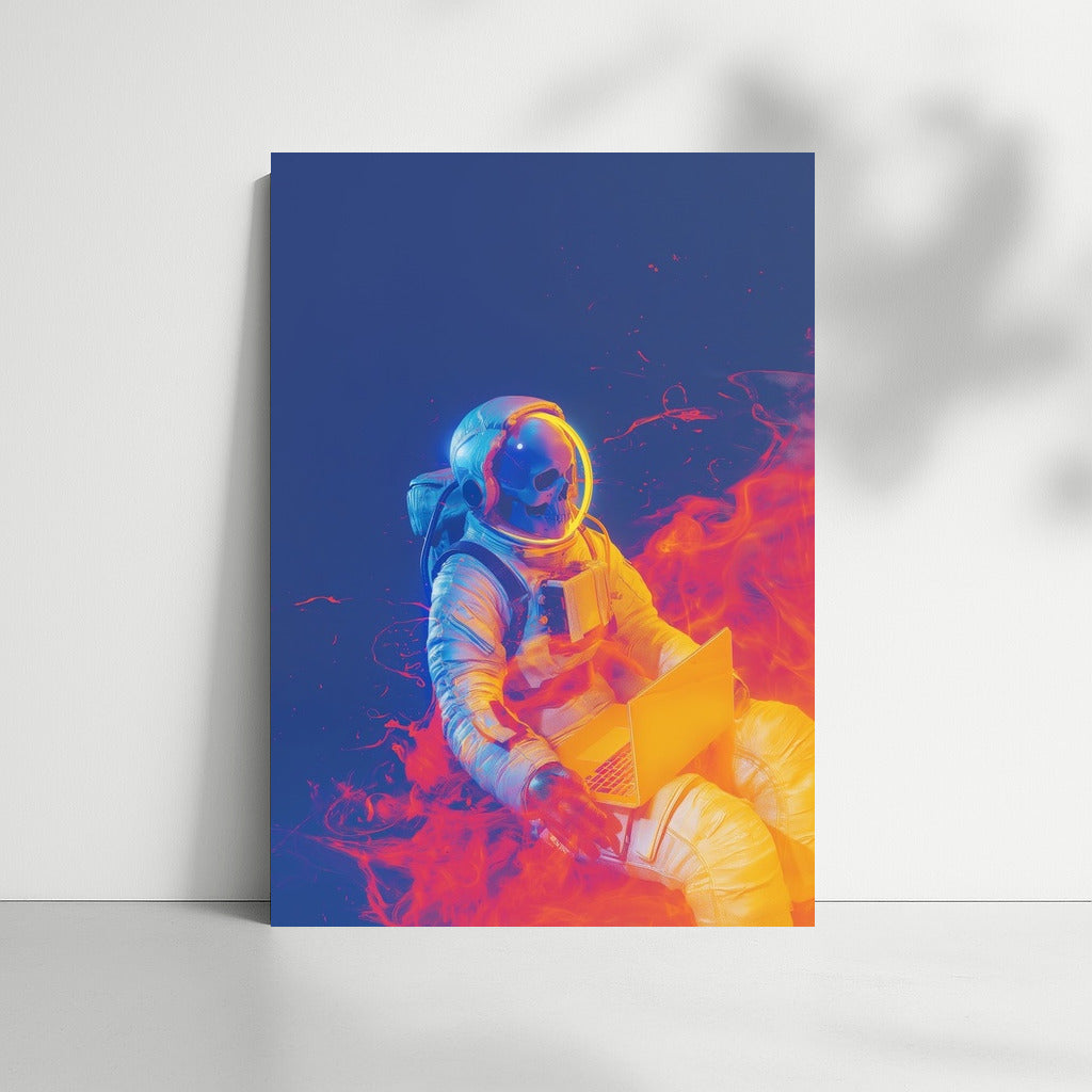 Space Chronicler: Astronaut in the Vortex of Fire