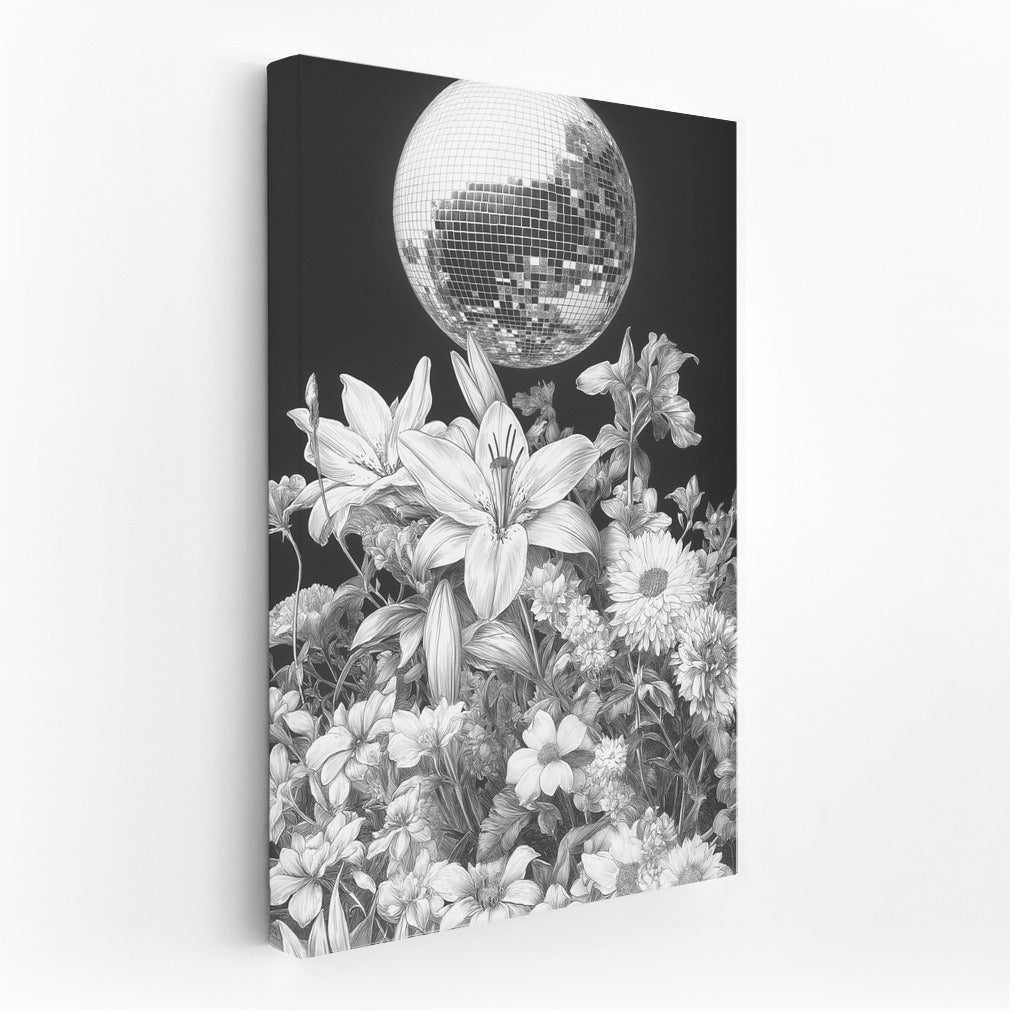 Dance of Petunias in Disco Light