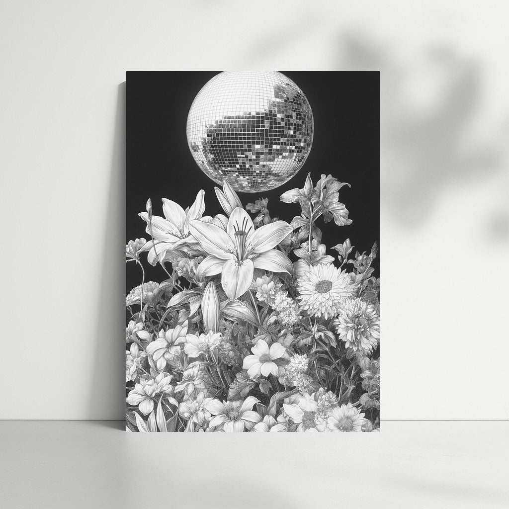 Dance of Petunias in Disco Light