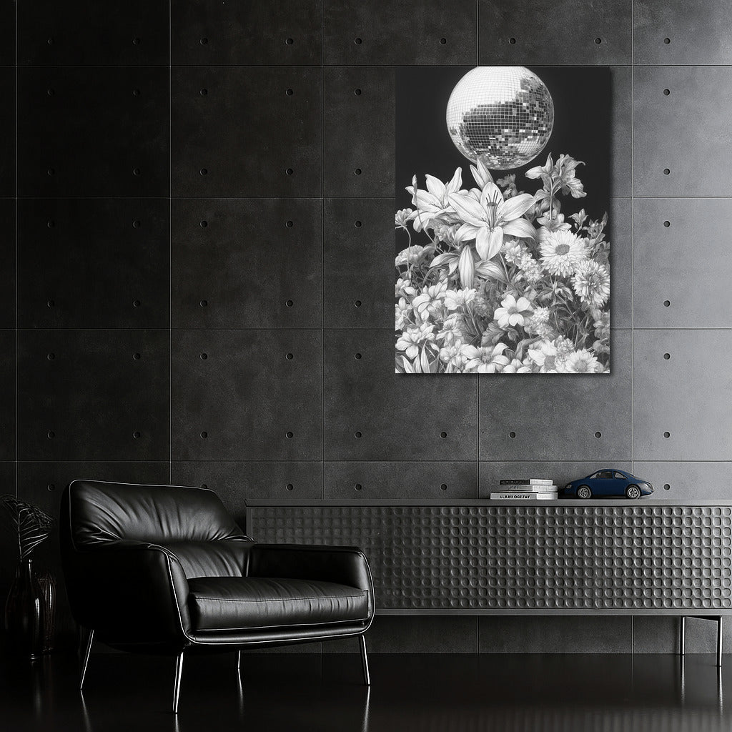 Dance of Petunias in Disco Light