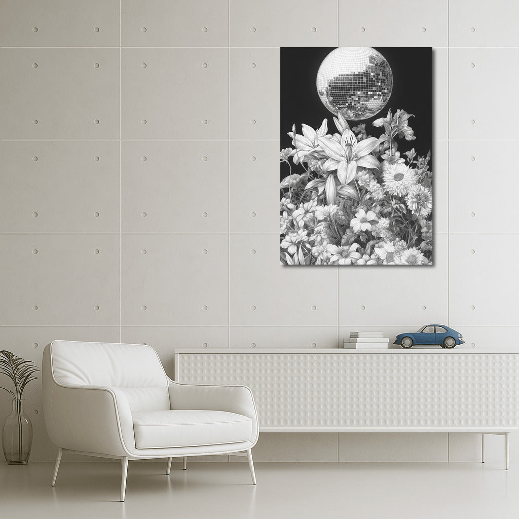 Dance of Petunias in Disco Light