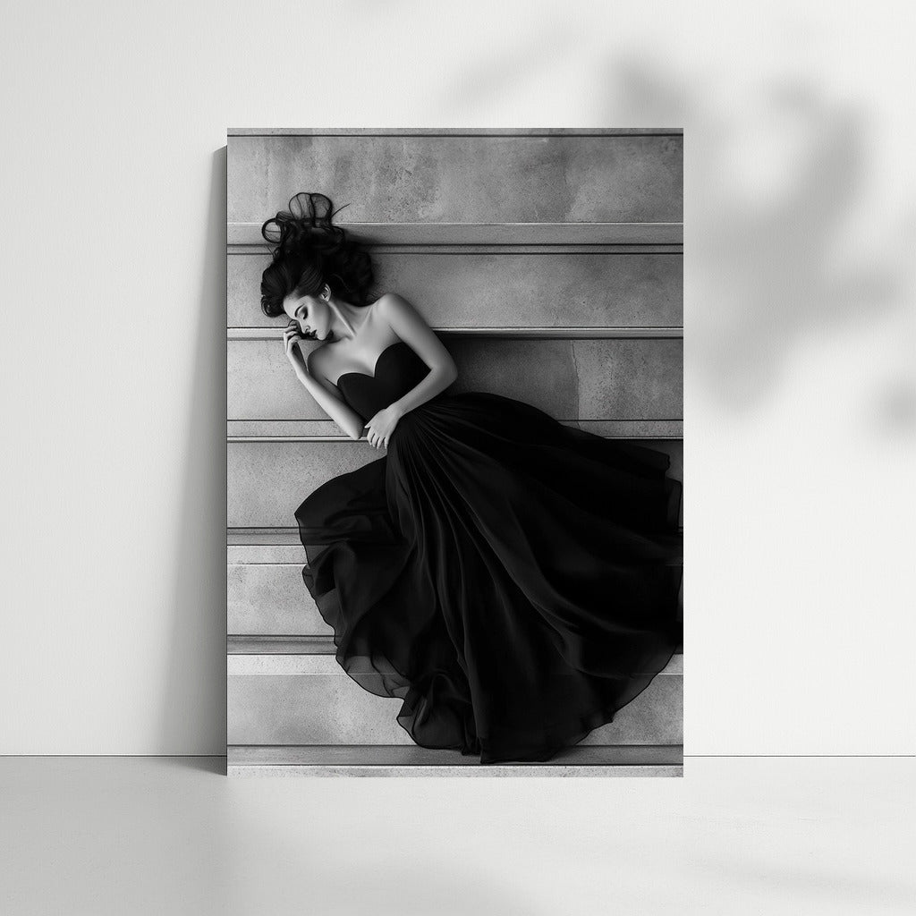 Silhouette in Symphony of Lines