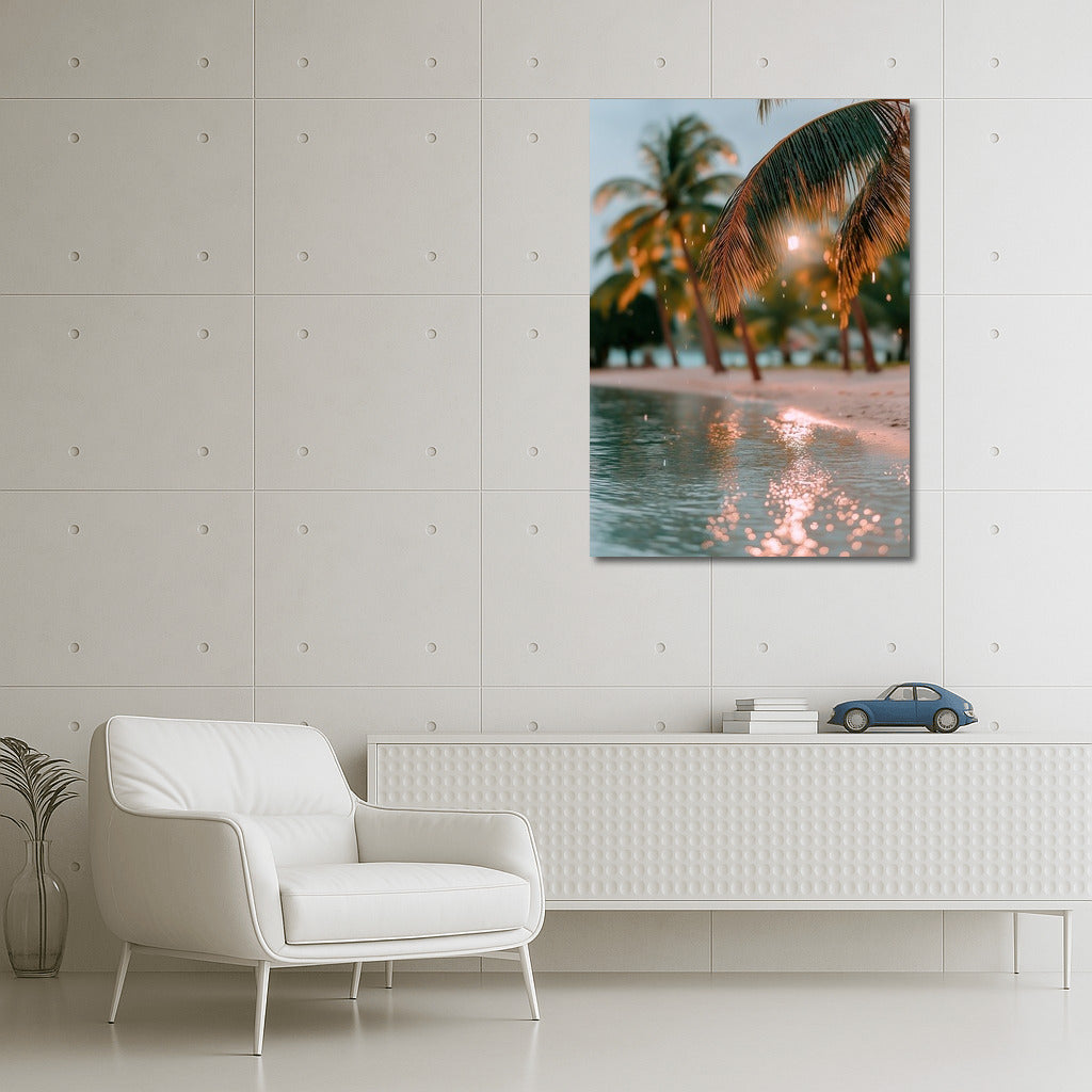 Sunset Oasis: Water Symphony