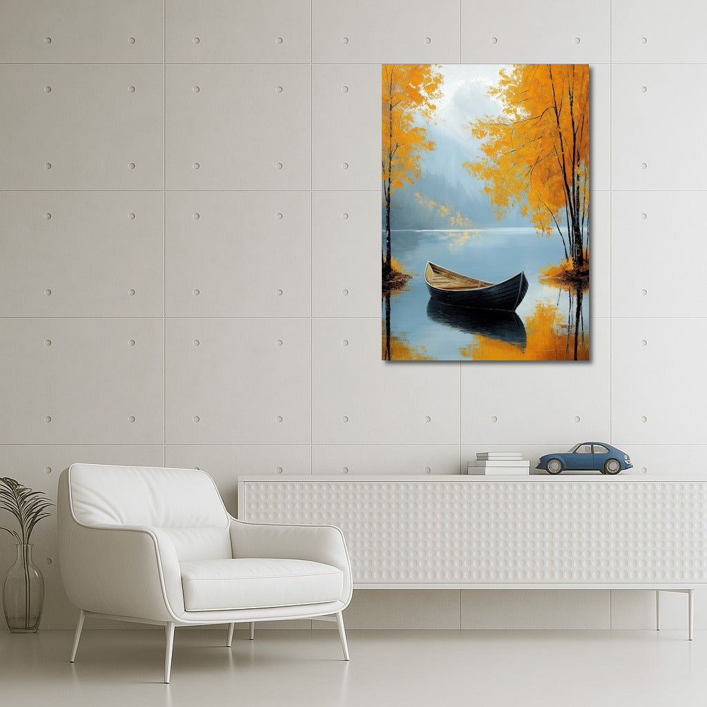 Boat in the Embrace of Autumn