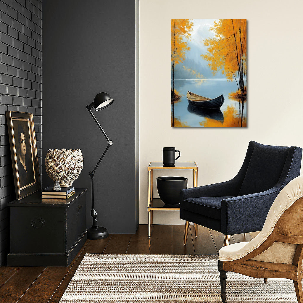 Boat in the Embrace of Autumn