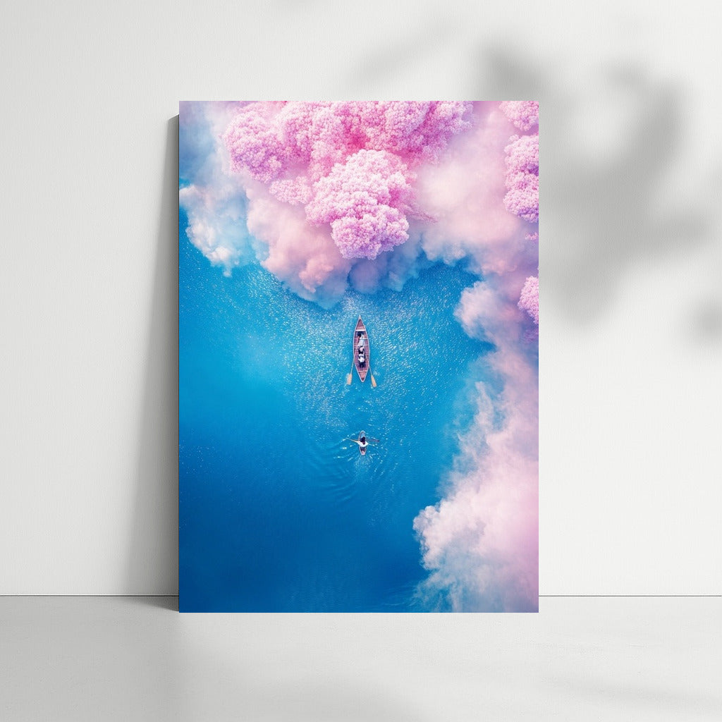 Sailboat in the Pink Sky
