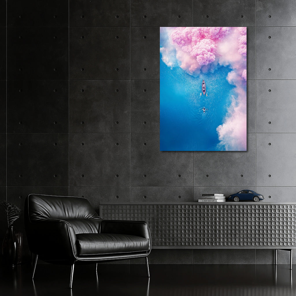 Sailboat in the Pink Sky