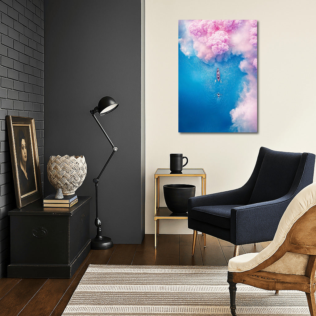 Sailboat in the Pink Sky