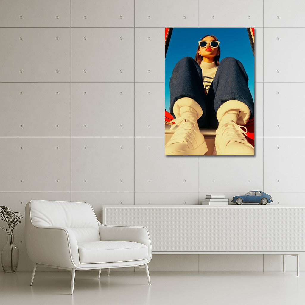 Silhouette under the Azure Dome