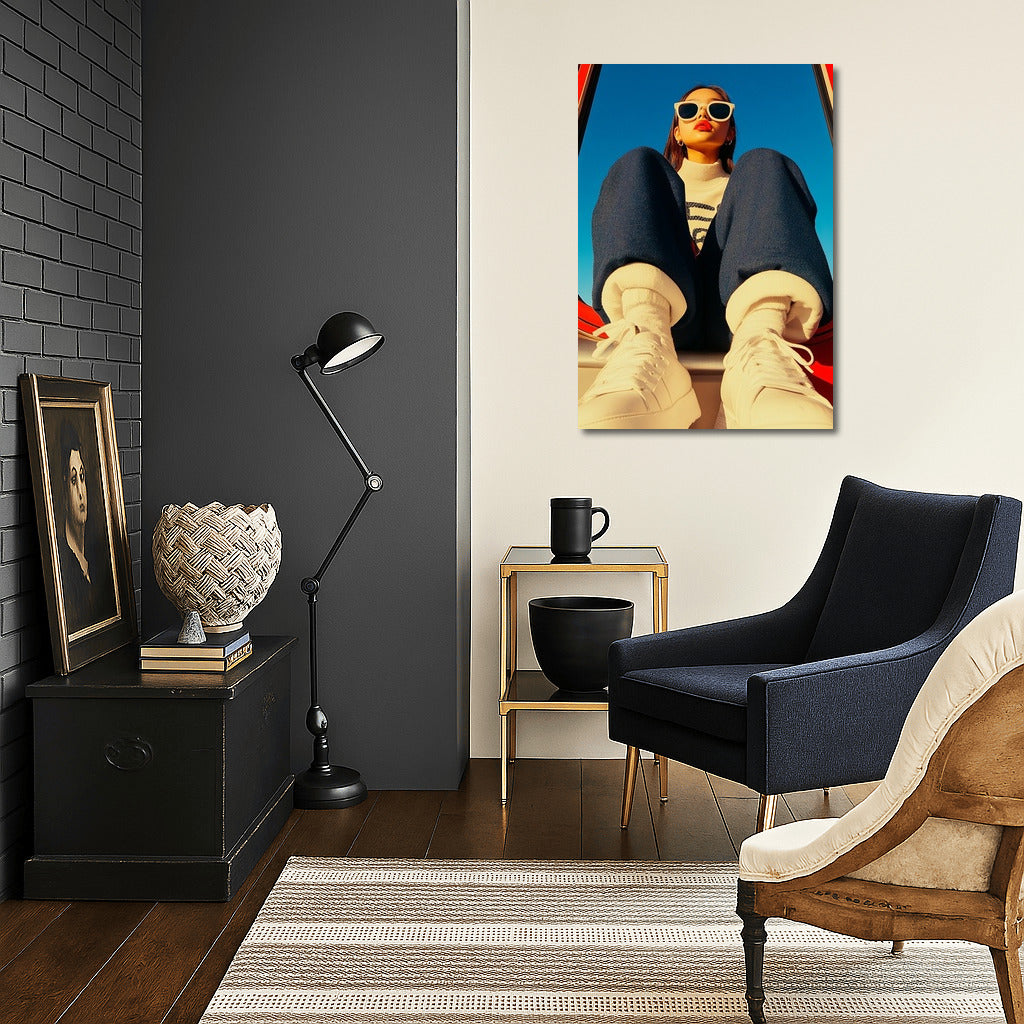 Silhouette under the Azure Dome