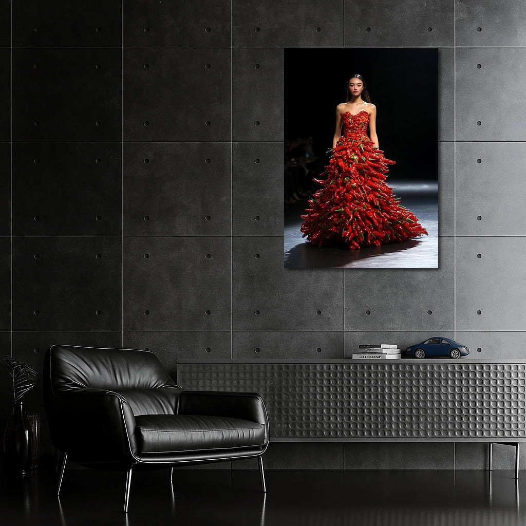 Fiery Lady in Peppers