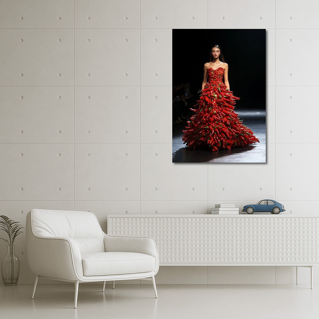 Fiery Lady in Peppers