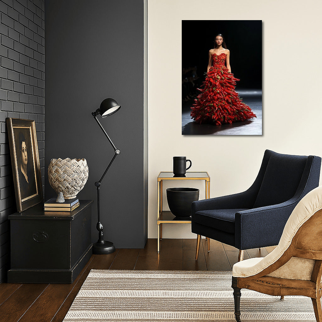 Fiery Lady in Peppers