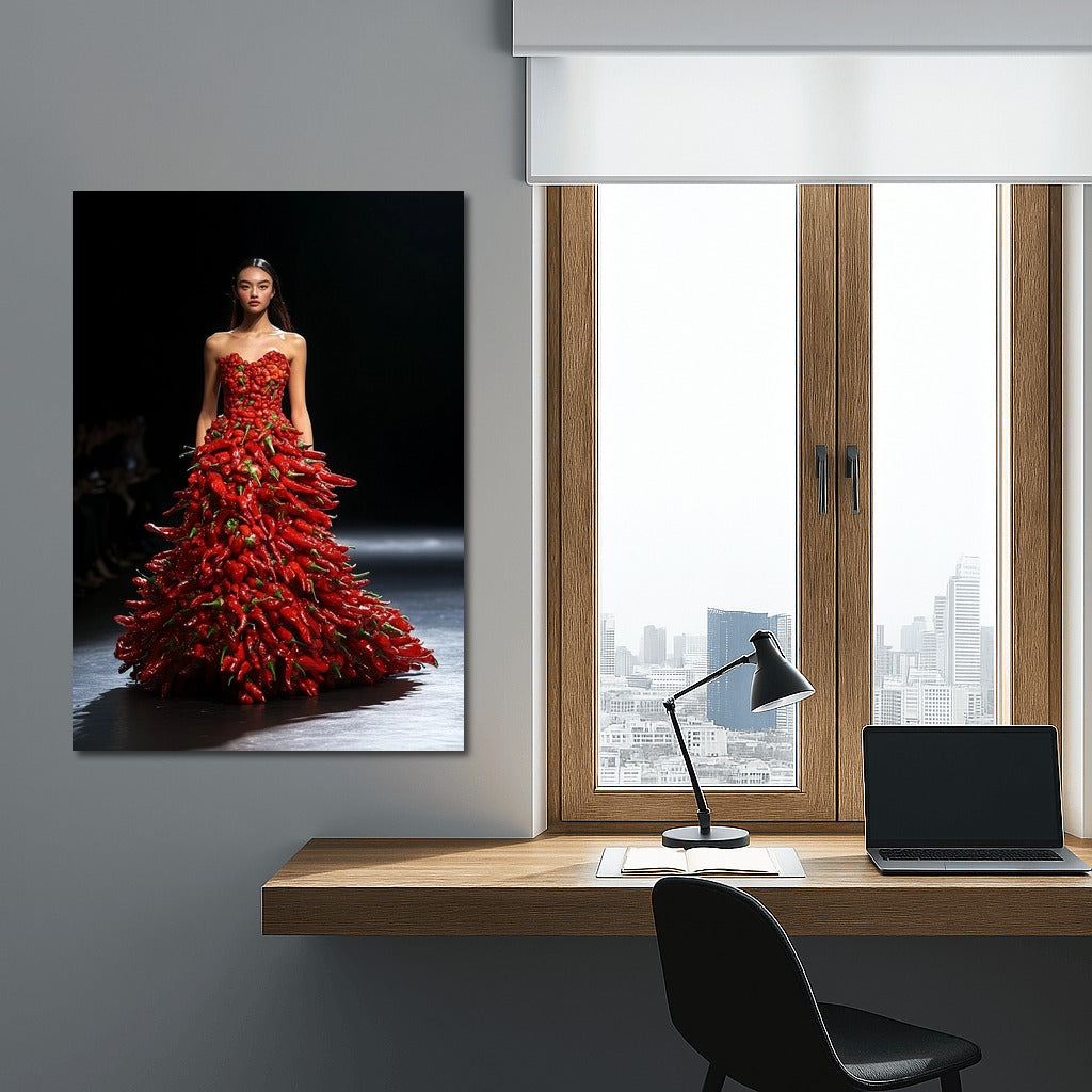 Fiery Lady in Peppers