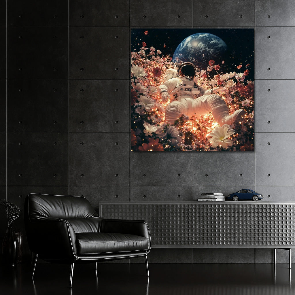 Flower Odyssey: Soaring in Space