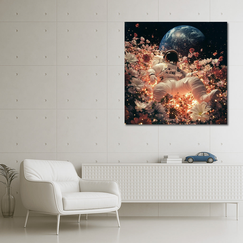 Flower Odyssey: Soaring in Space