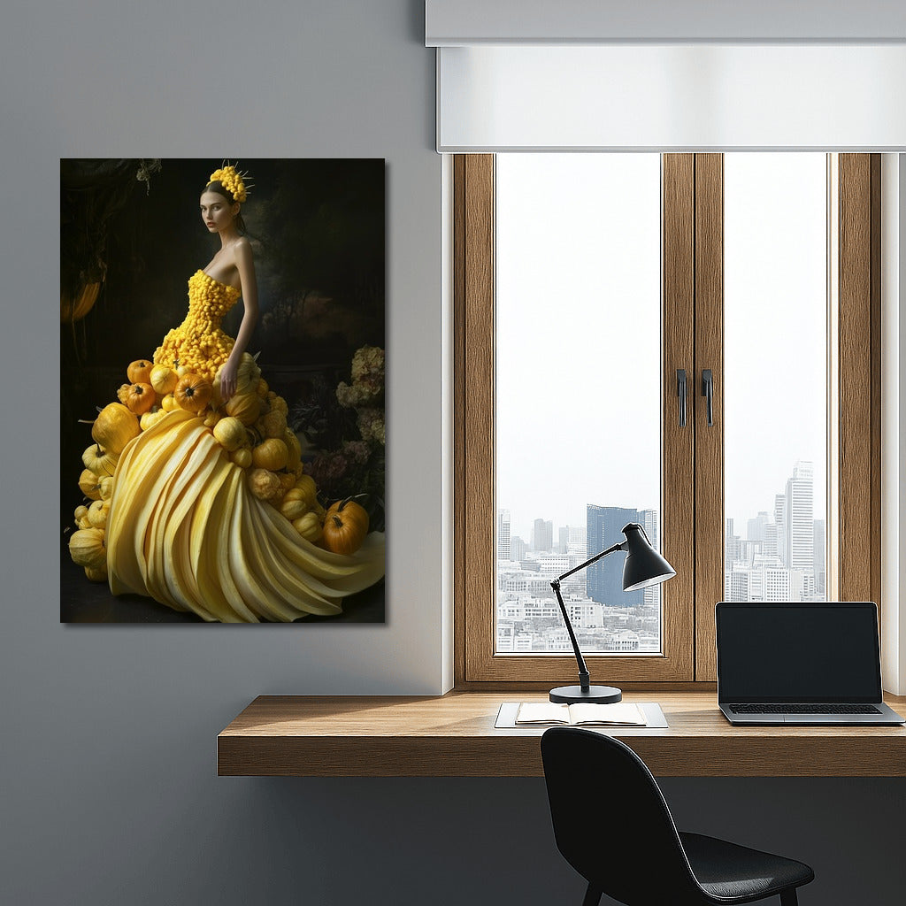 Pumpkin Grace in the Rays of Autumn