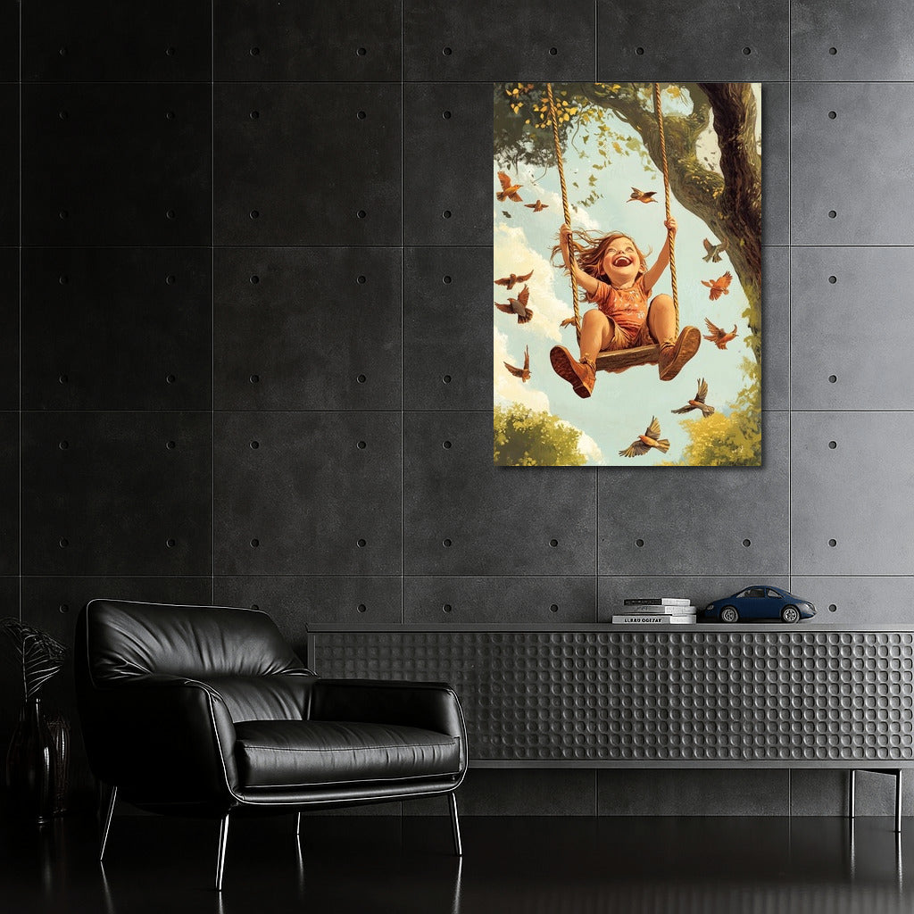 Flight of Childhood: Freedom in Every Stroke