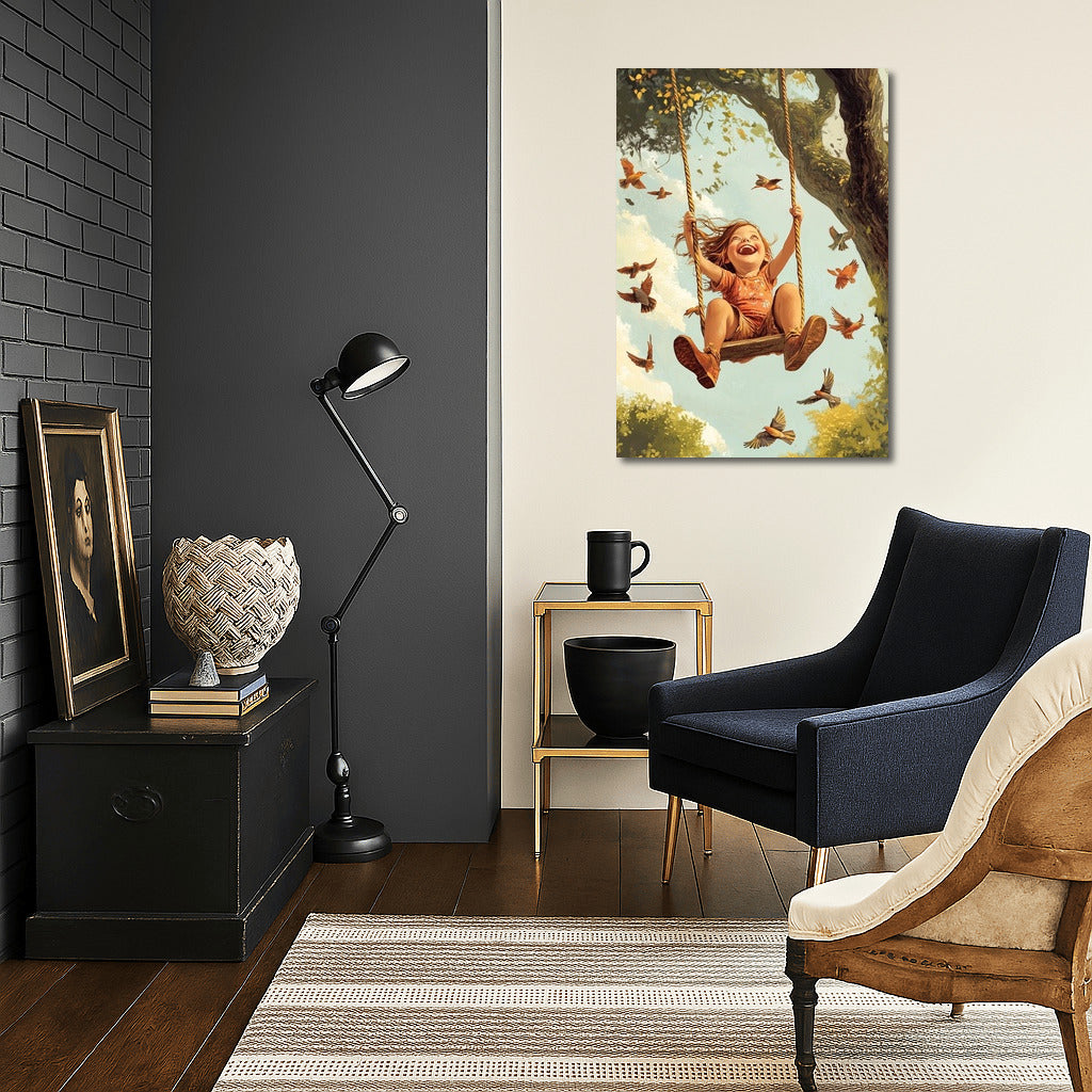 Flight of Childhood: Freedom in Every Stroke