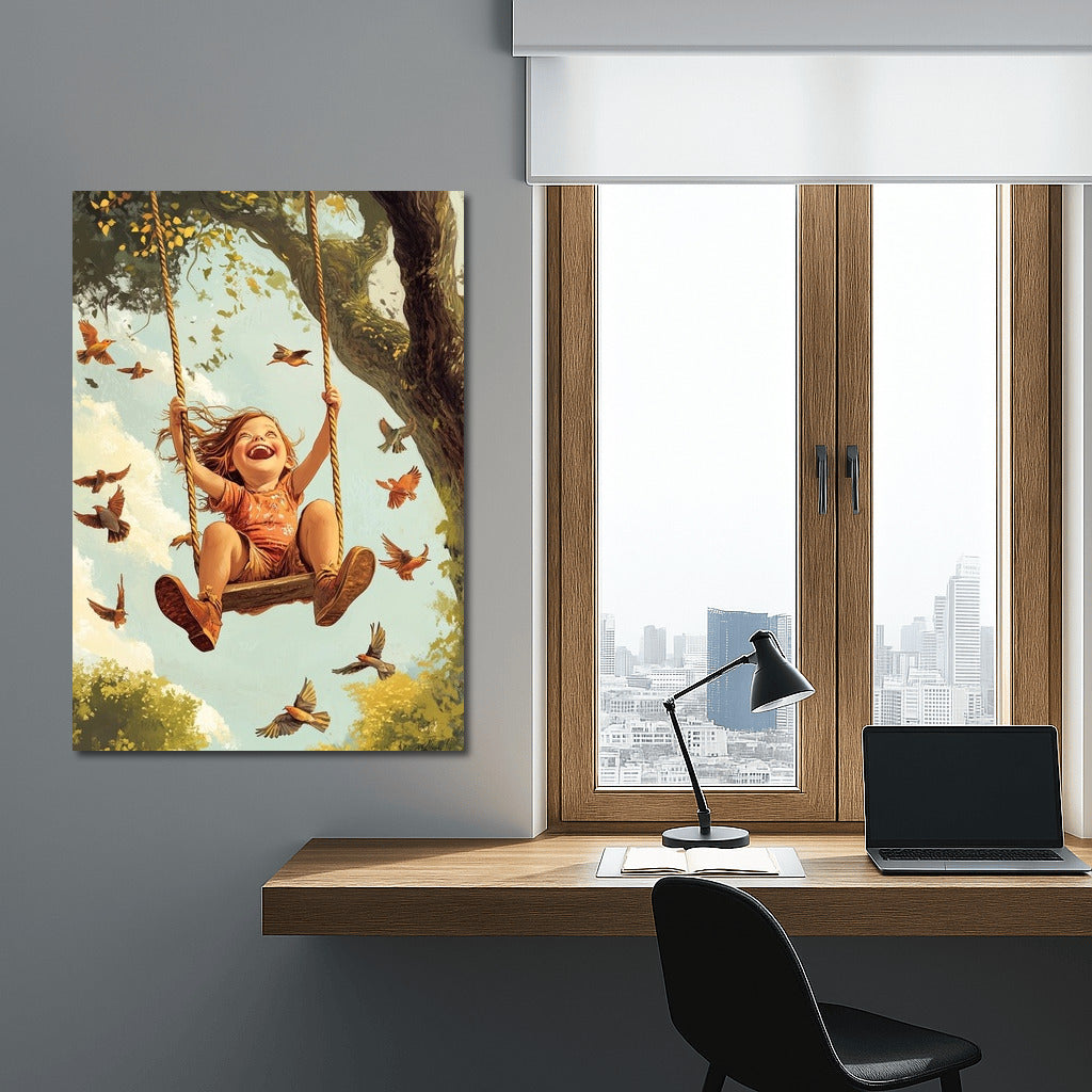 Flight of Childhood: Freedom in Every Stroke