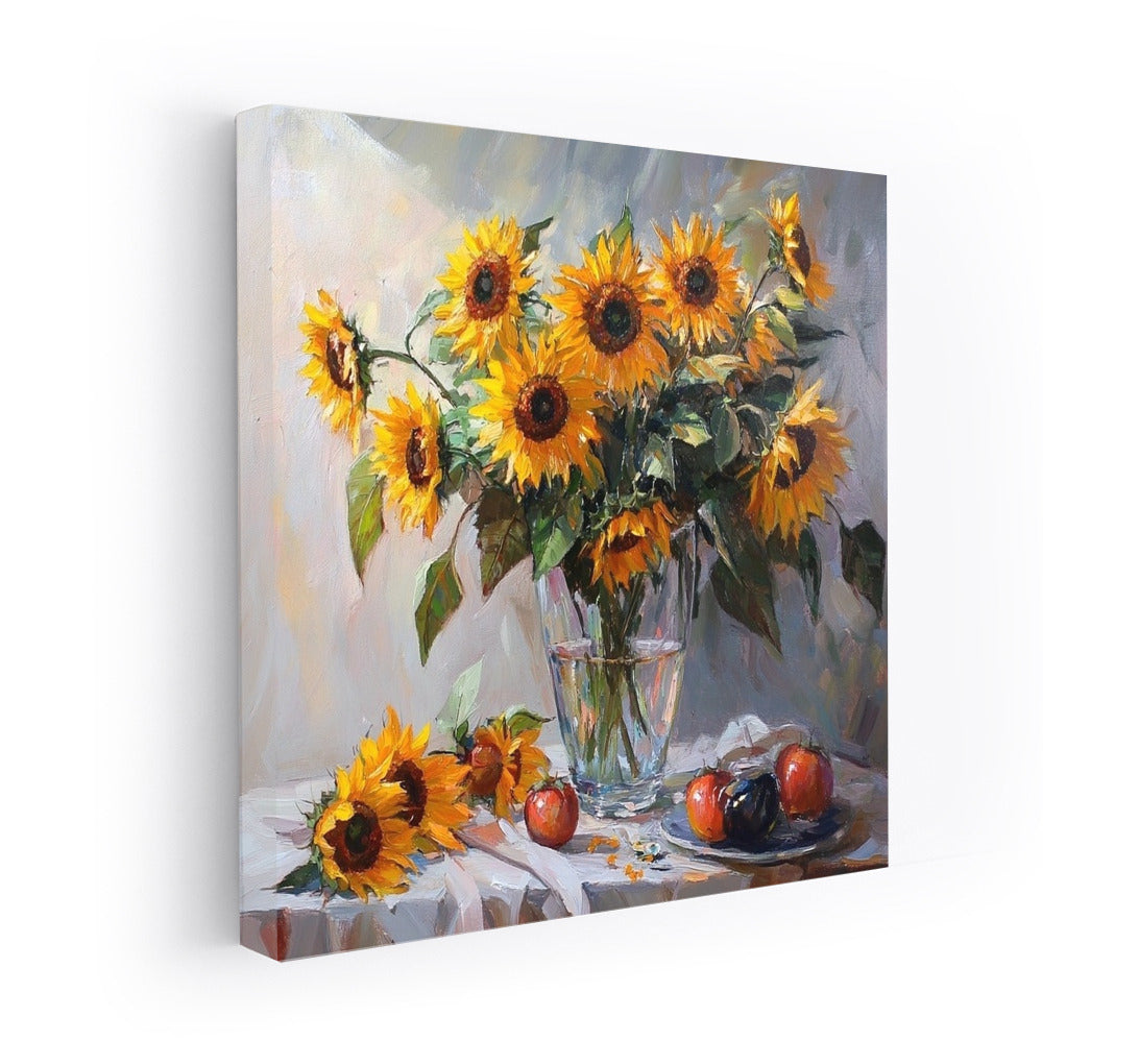 Solar Burst: Sunflowers and Fruits