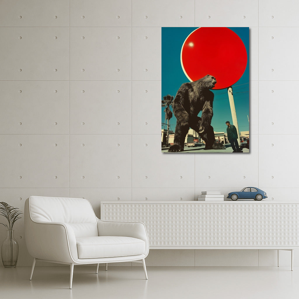 Titan and Shadow at the Scarlet Sun