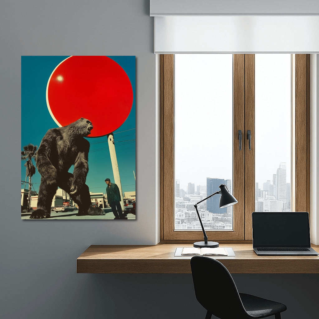 Titan and Shadow at the Scarlet Sun