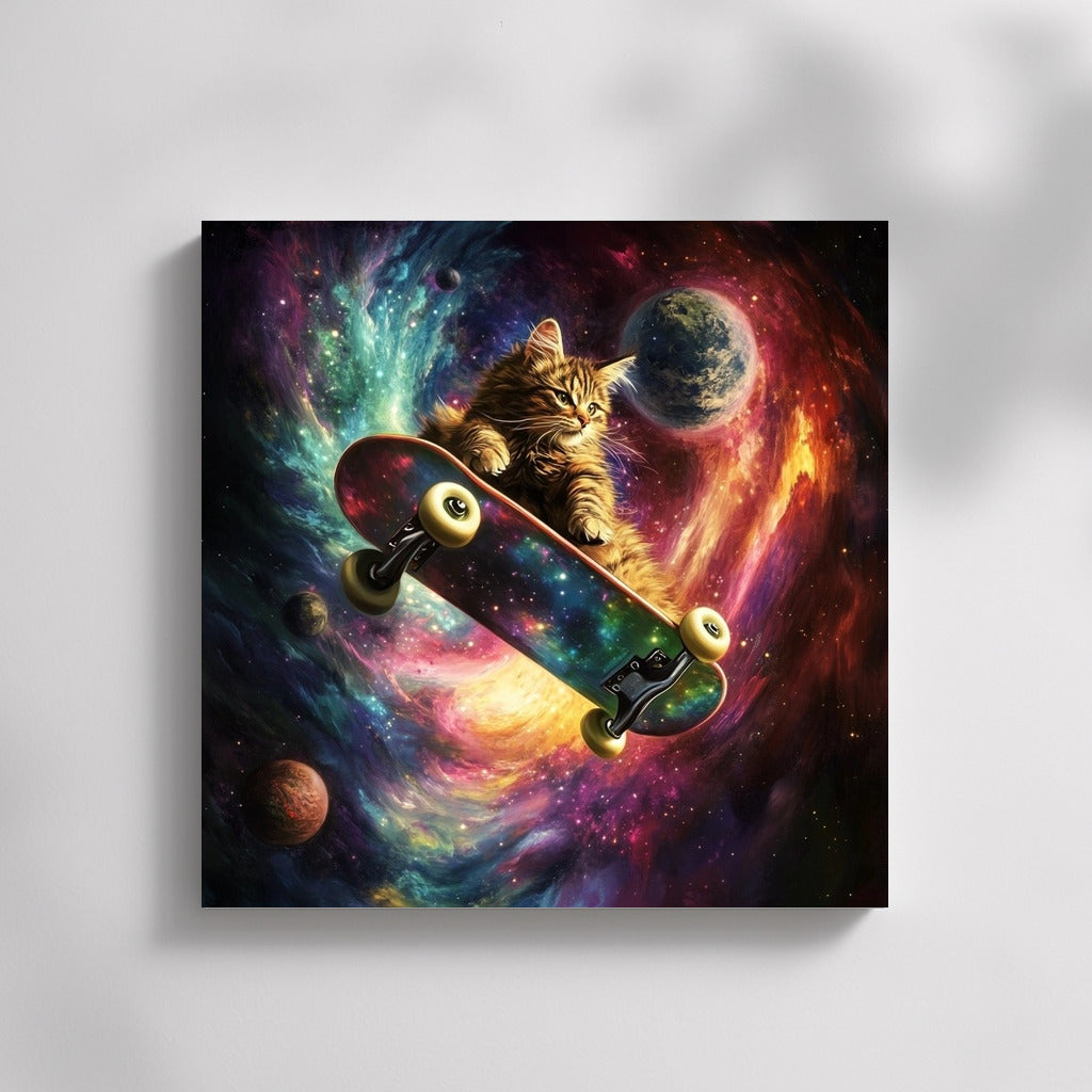 Star Skateboarder: Cat in Space
