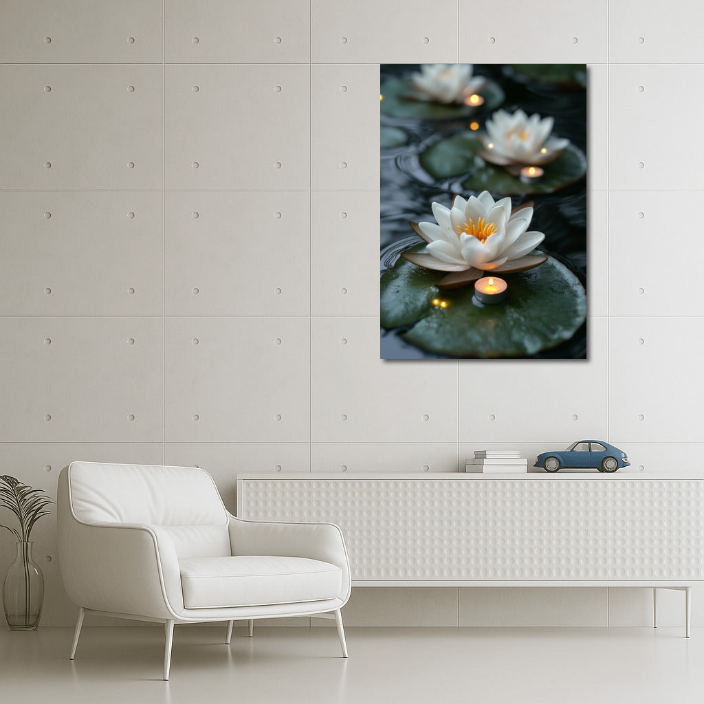 Lilies in the Firefly Dance