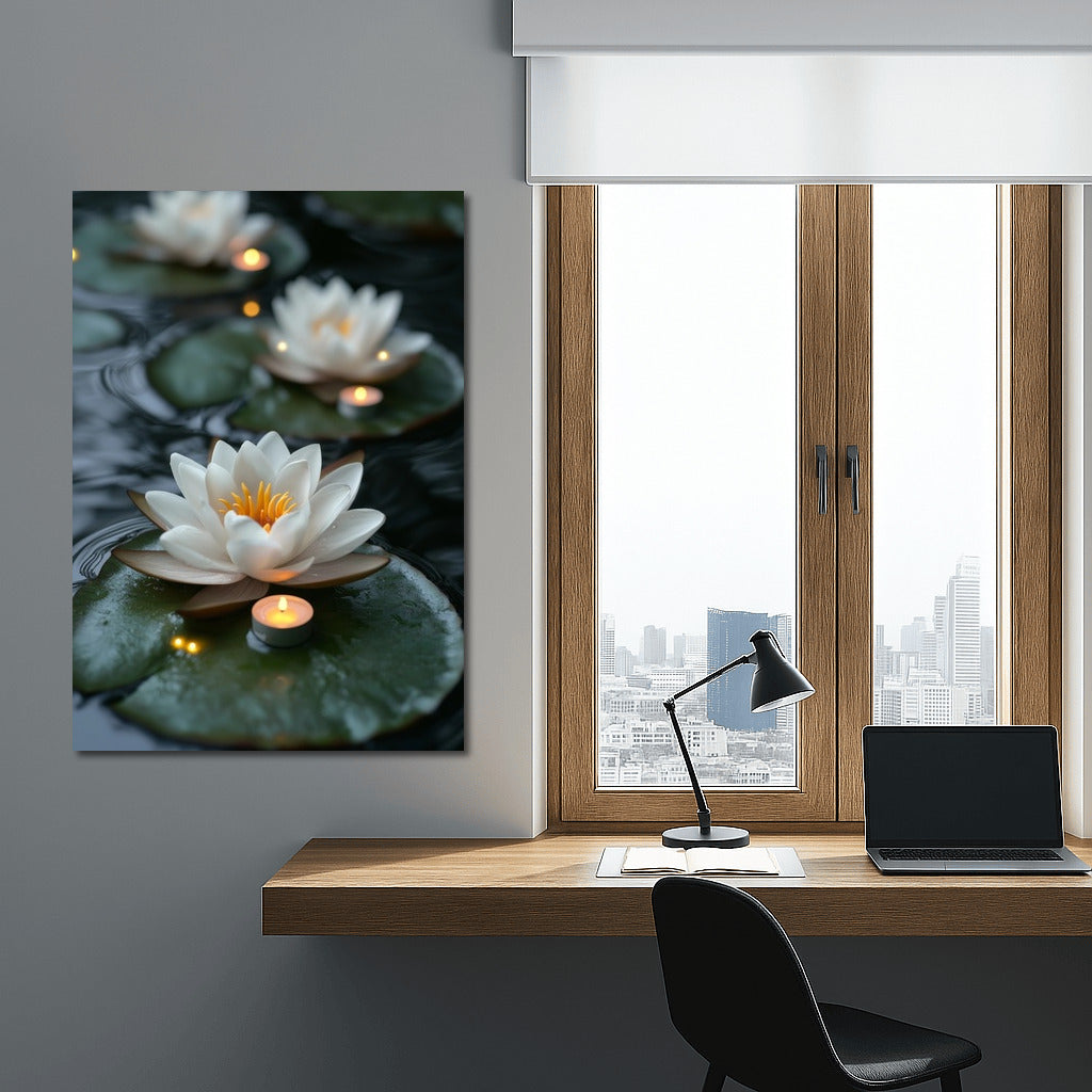 Lilies in the Firefly Dance