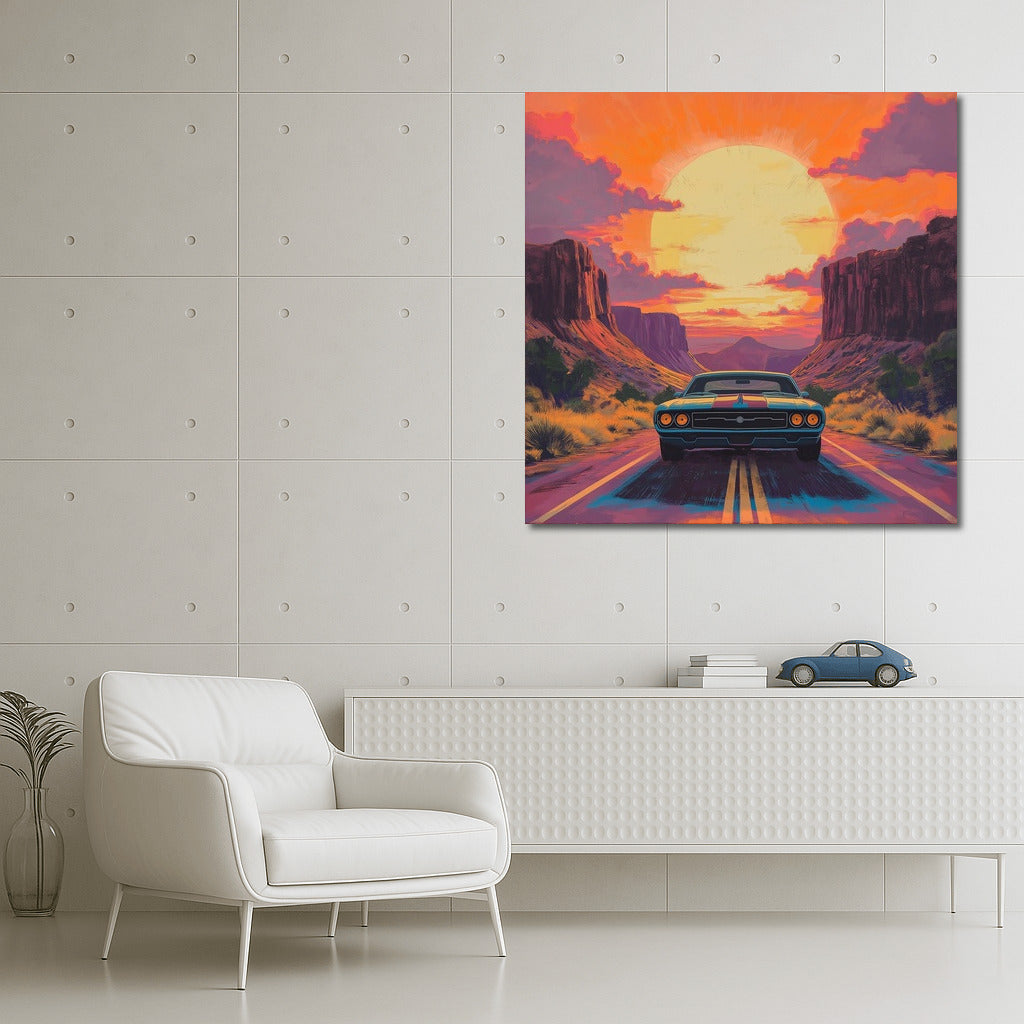 Sunset Voyage: Vintage on the Orange Wave