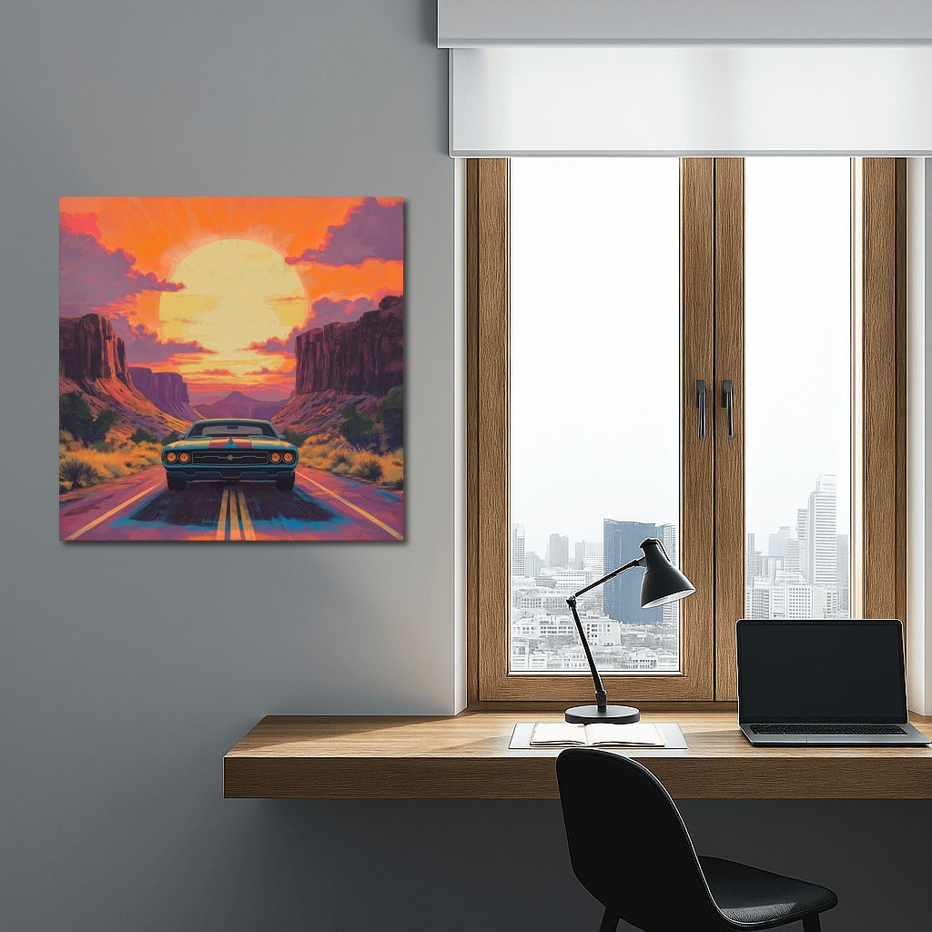 Sunset Voyage: Vintage on the Orange Wave