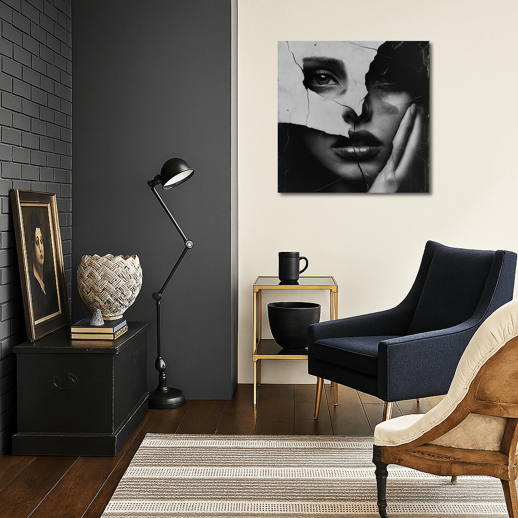 Face Fragments: A Mystery in Black and White