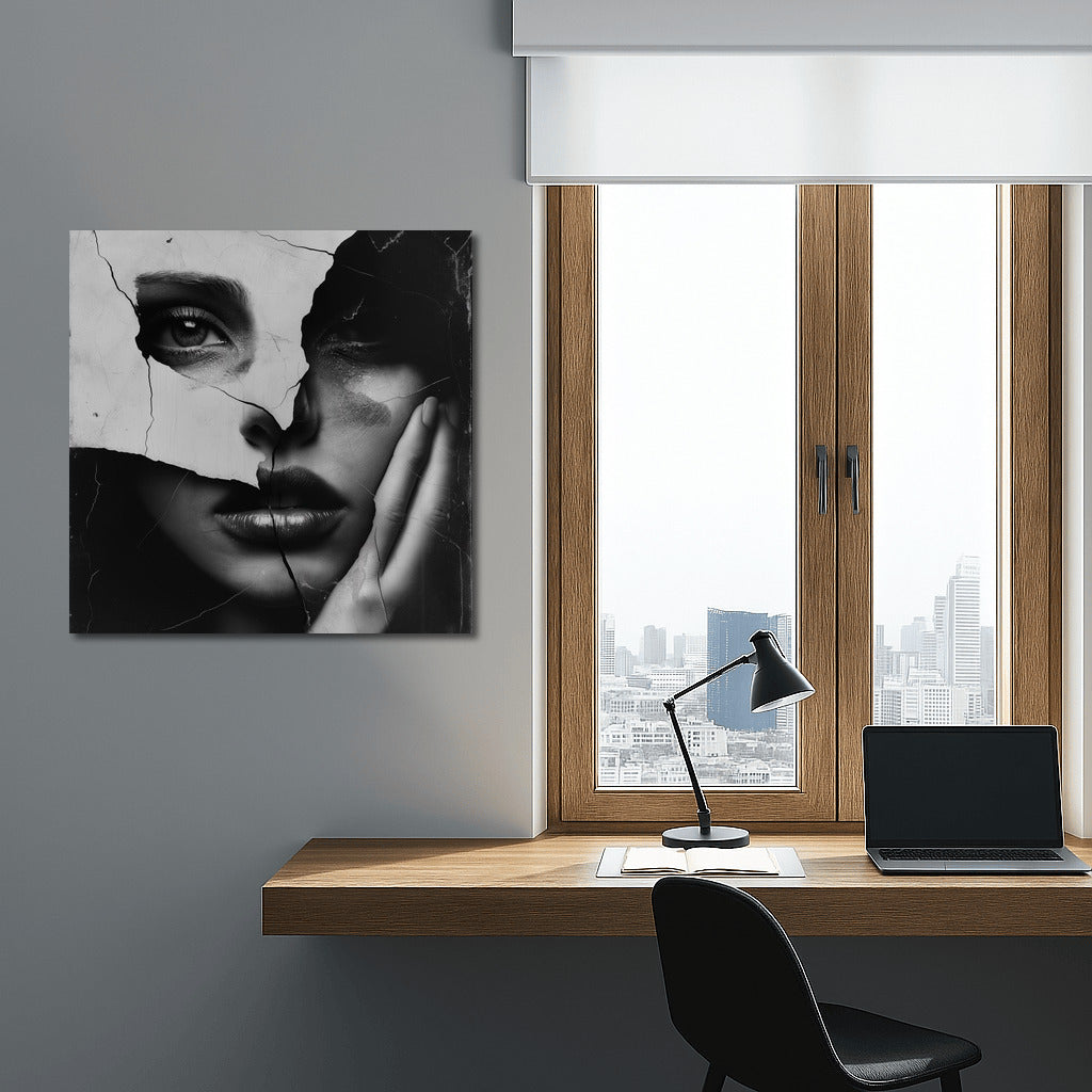 Face Fragments: A Mystery in Black and White