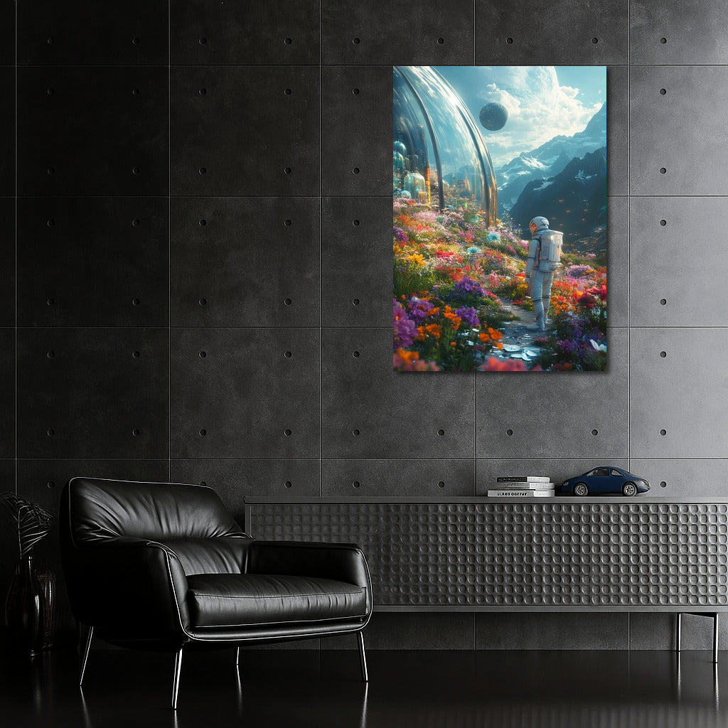 Traveler of the Universe in the Flower Oasis