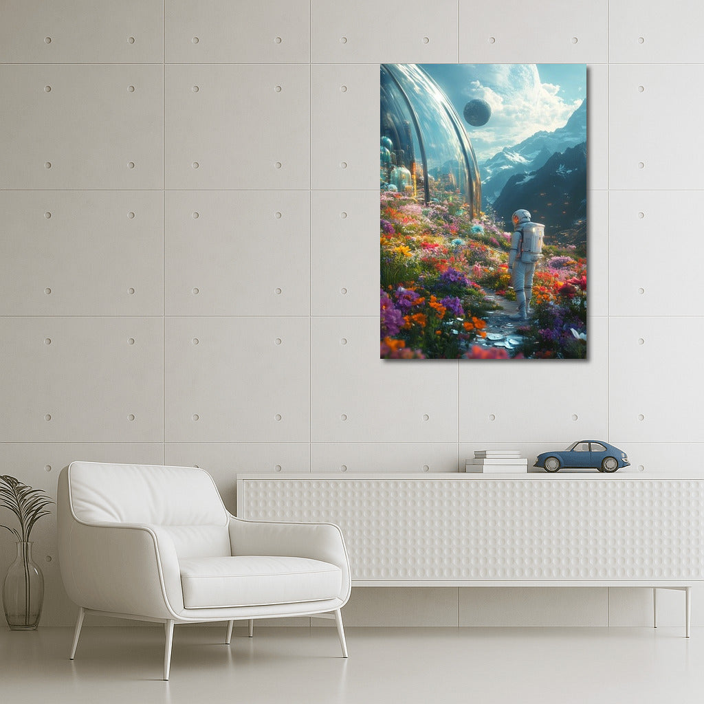 Traveler of the Universe in the Flower Oasis