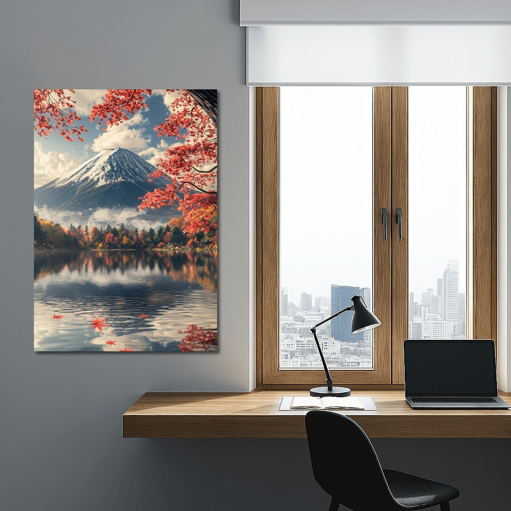 Harmony of Mountains and Lakes: Autumn Waltz