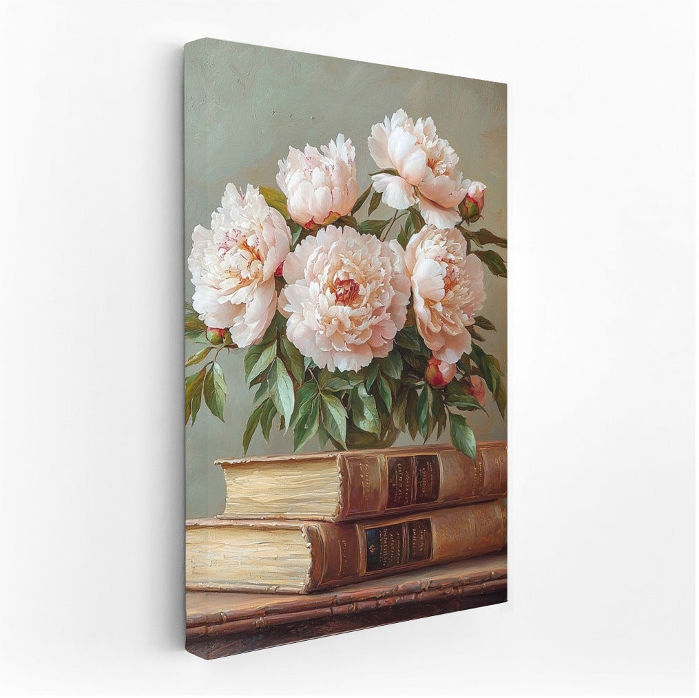 Peonies on the Pages of Time