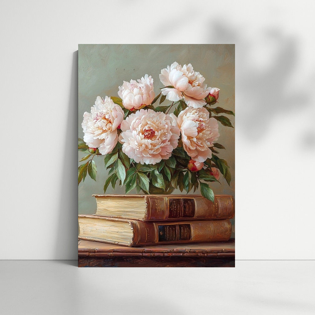 Peonies on the Pages of Time