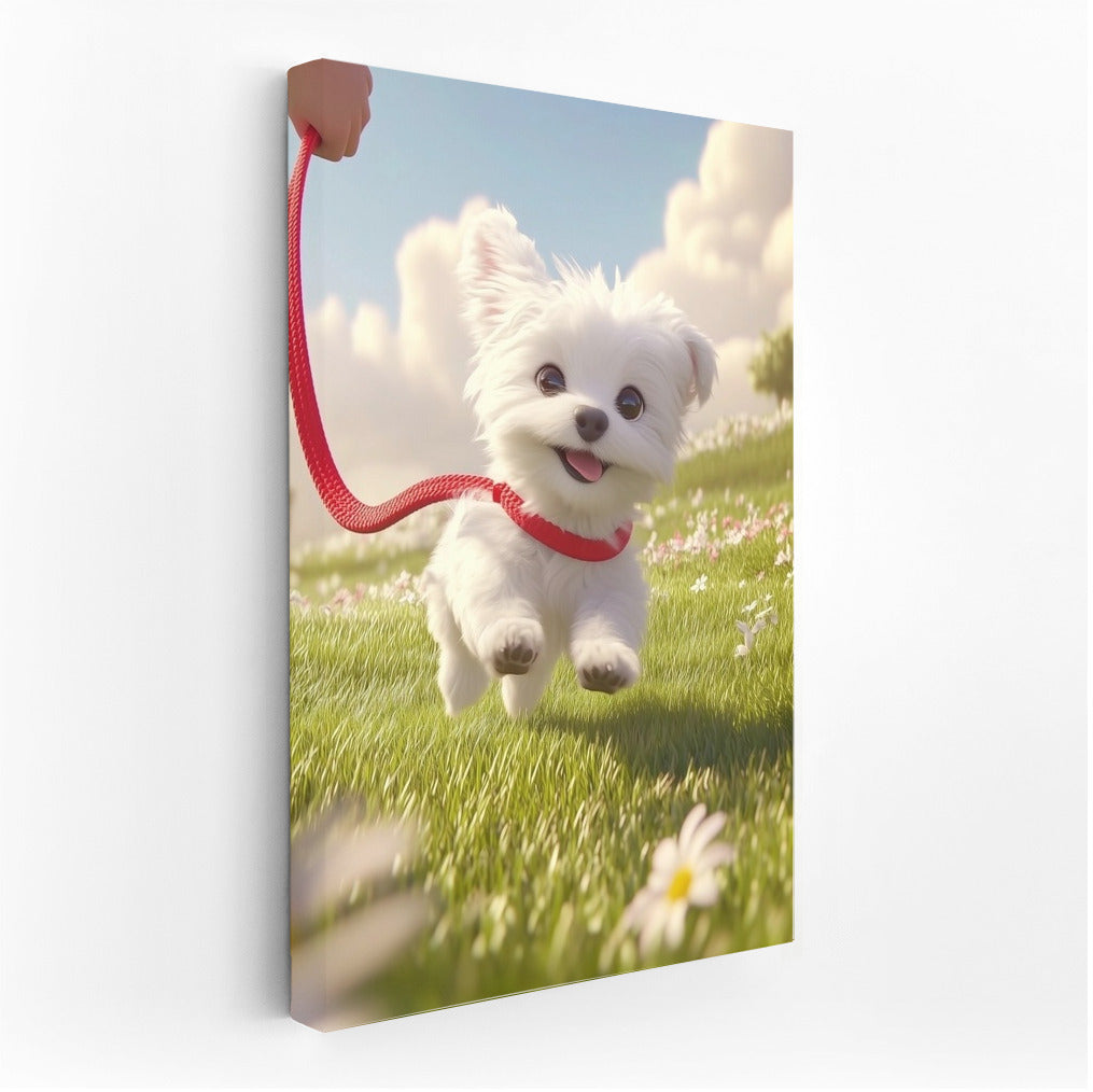 Sunny Fluffy on the Lawn