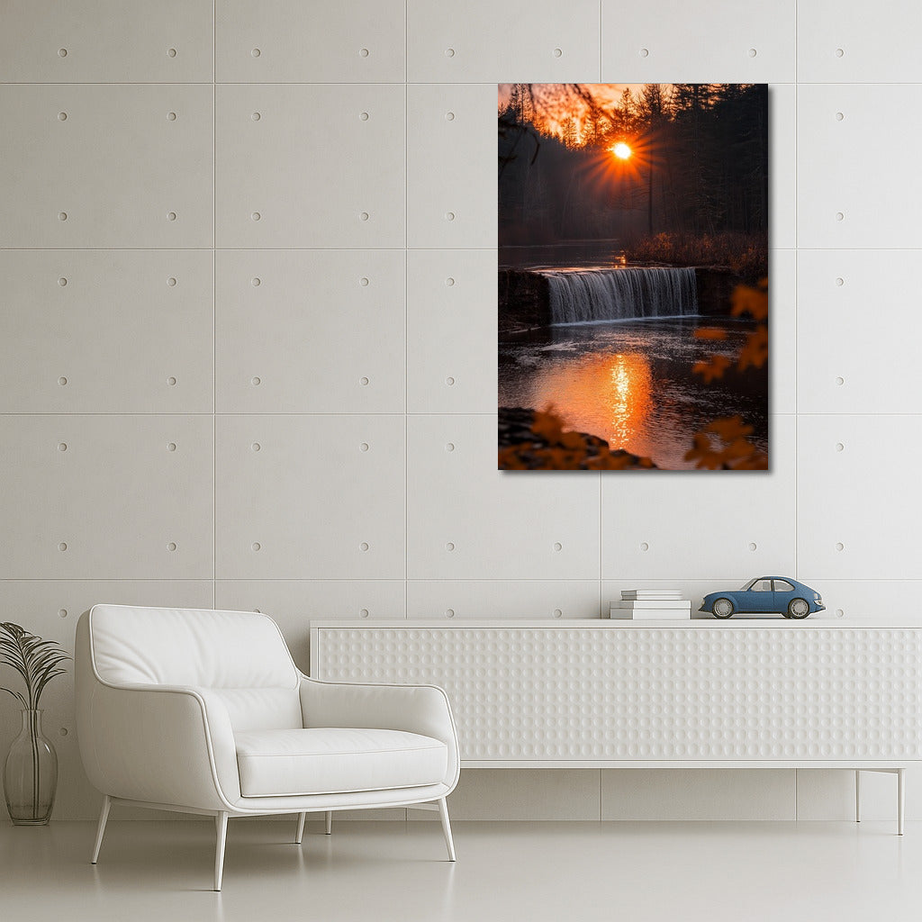 Golden Waterfall of Autumn Wonders