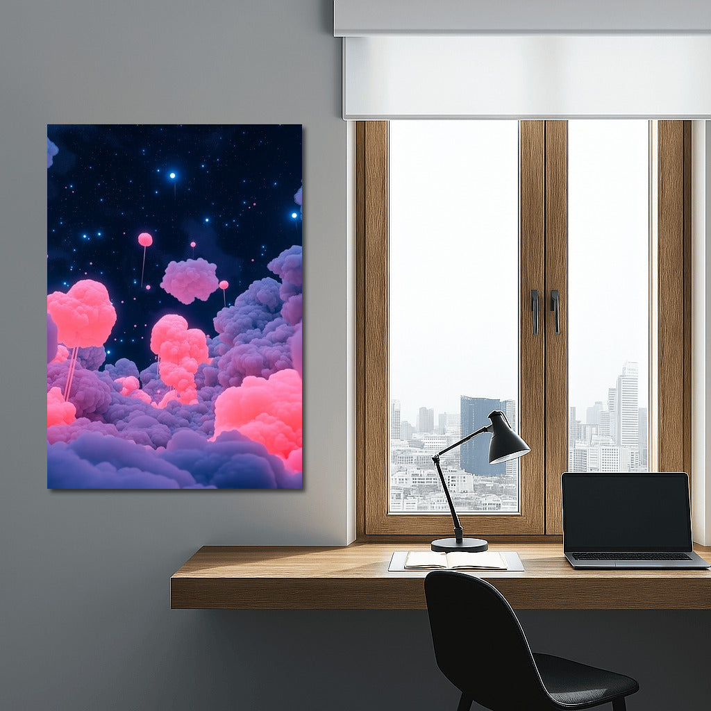 Neon Vortex of Galaxies