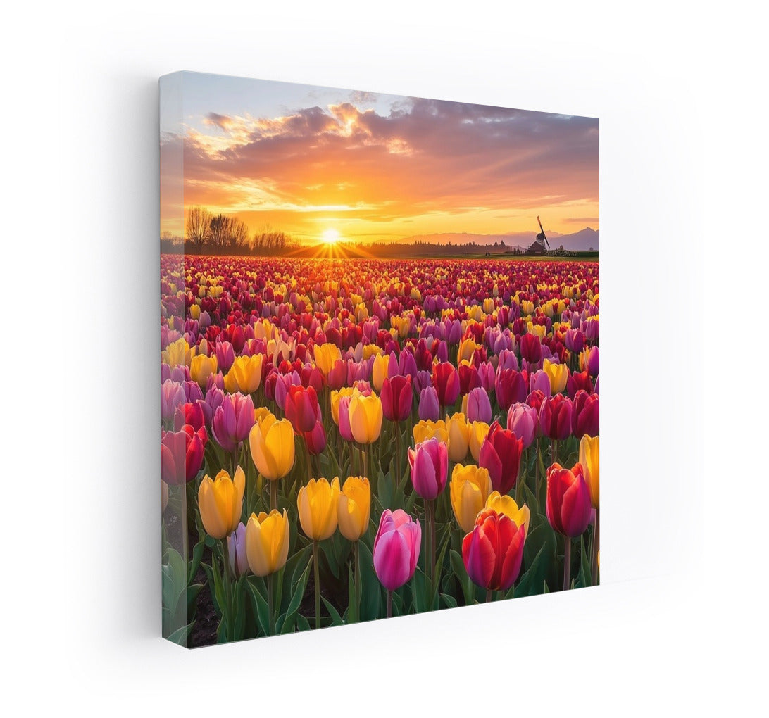 Sunset Symphony of Tulips