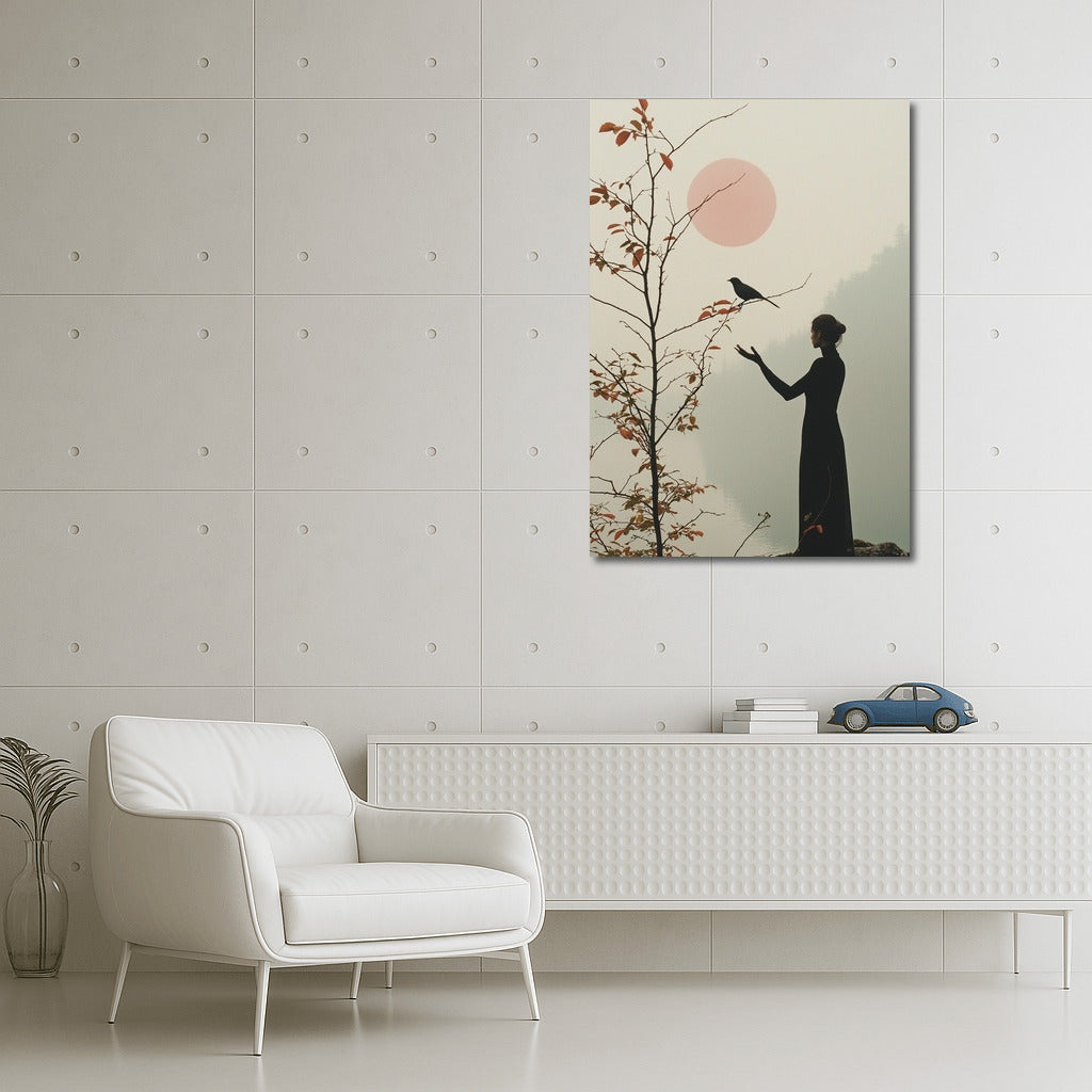 Silhouette in Pink Dawn